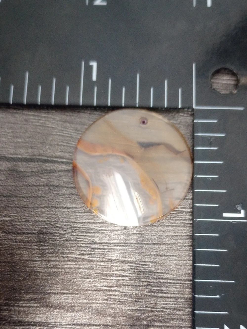 Polished Brown Luminous Round Pendant P256